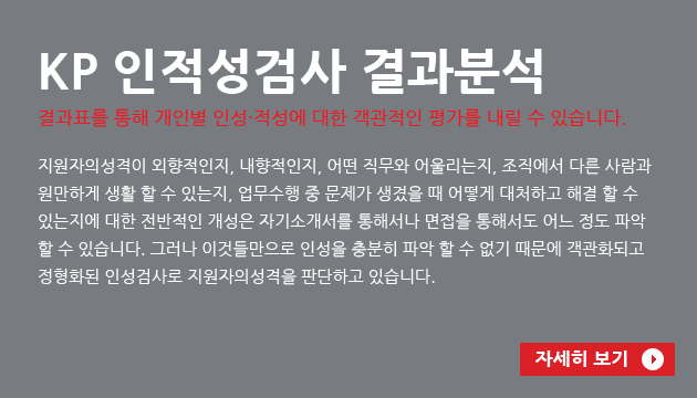 KP 인적성검사 결과분석